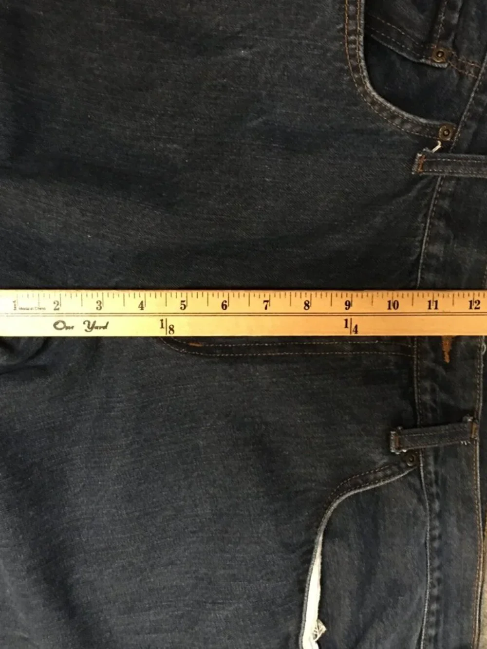 Sonoma Men 44x30 Jeans Blue Dark Wash Denim Straight Fit Relaxed 100% Cotton